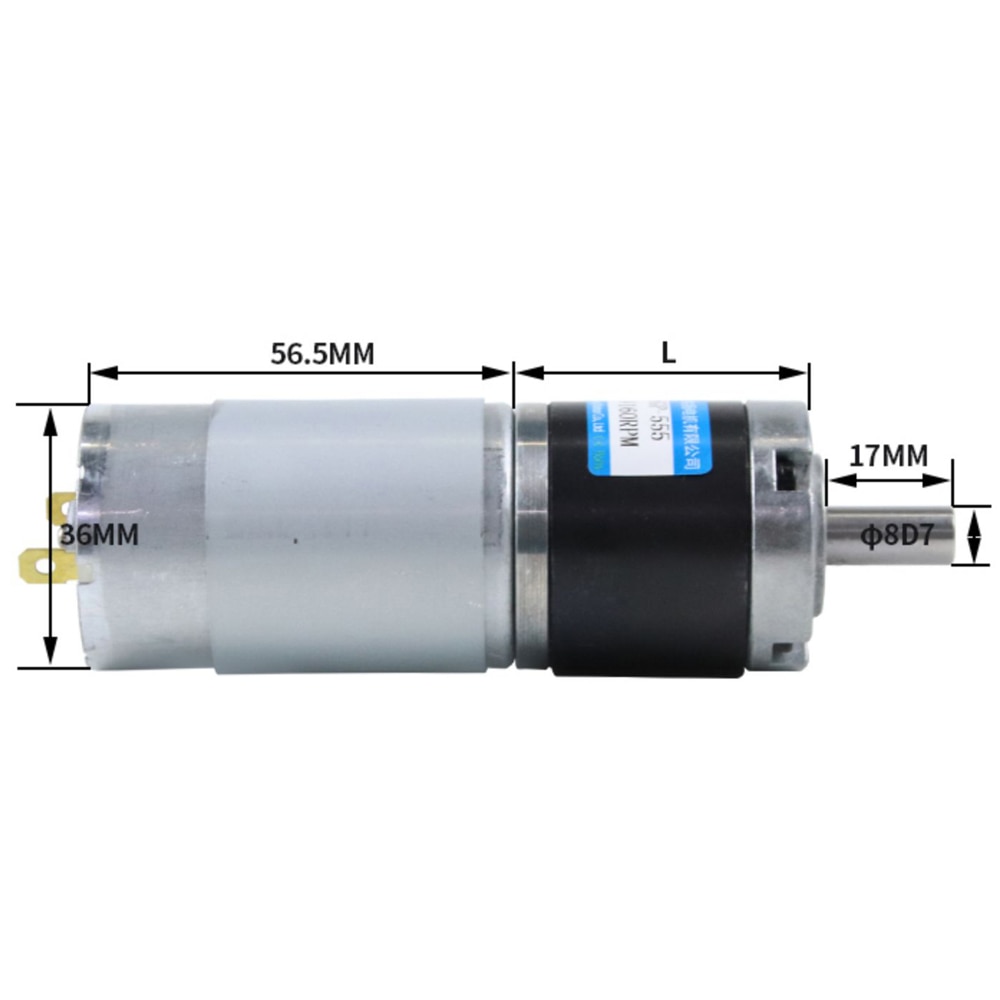 36-555 tối đa 100kg. cm mô-men xoắn cao động cơ Bộ truyền động Hành Tinh tốc độ có thể điều chỉnh đảo ngược