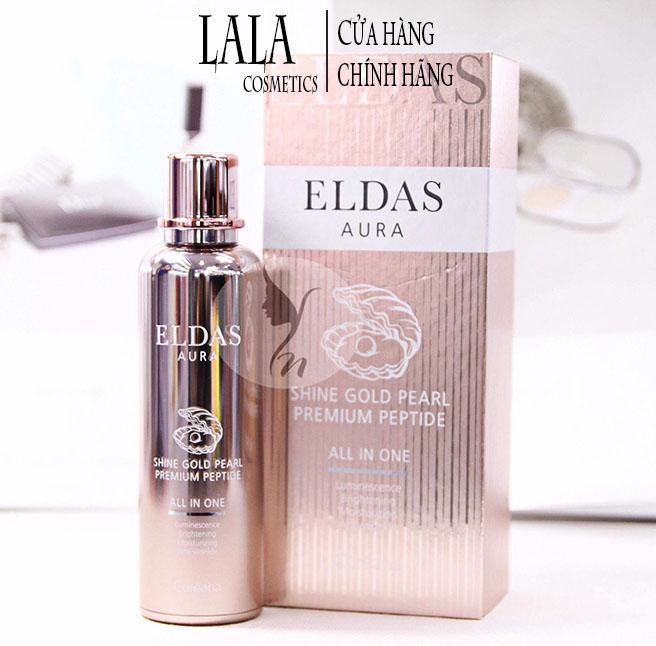 Tinh Chất Tế Bào Gốc Eldas Aura Shine Gold Pearl Premium Peptide All In One Coréana 100ml