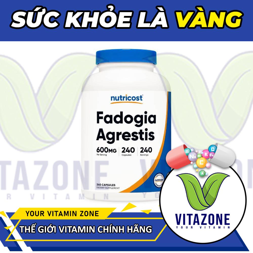 Nutricost Fadogia Agrestis 600mg - Cải Thiện Sức Bền Cơ Bắp Tập Luyện