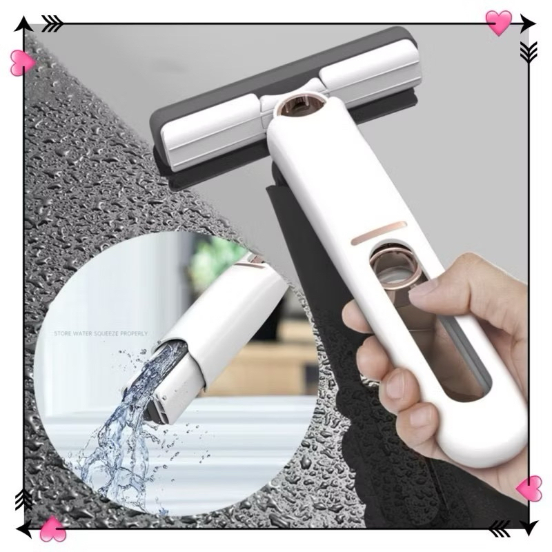 Cây Lau Bàn bếp, cửa kính Tự Vắt Thông Minh Mini l, Bọt Biển Siêu Thấm Hút Đa Năng, Gập Gọn