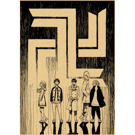 【Dida hộ gia đình】 Poster phim hoạt hình Tokyo revengers cổ điển manjiro giấy kraft cổ điển phòng bar nhà đồ trang trí quán cà phê Quà Tặng nghệ thuật thẩm mỹ tranh tường