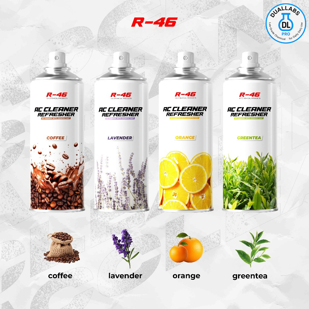 cairan pembersih AC mobil dan ruangan cleaner premium 400ml auto wangi dan segar R46 cleaner pendingin kabin spray anti bakteri jamur disinfectant Harga 37,000 rupiah*Gratis Ongkir