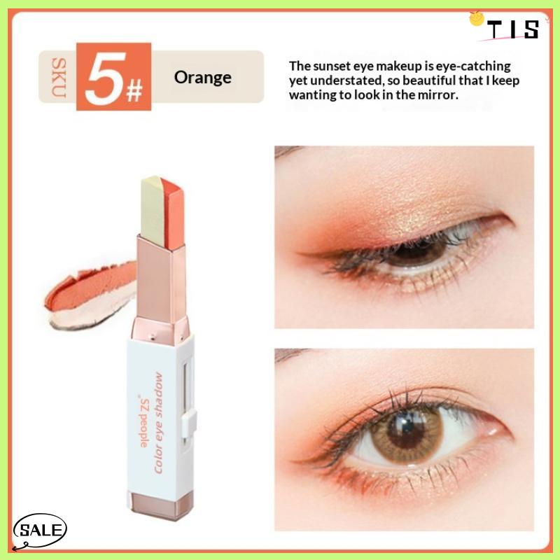Follow Get New【TIS】 Đôi Màu Eyeshadow Stick Long Lanh Nổi Bật Bóng Dính Mắt Trang Điểm Không Thấm Nước Lâu Dài Nhanh Chóng Áp DỤNG Eyeshadow Nữ Trang Điểm Sản Phẩm - 3