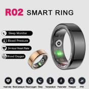 R02 Smart Ring: Blood Oxygen Sleep Monitor IP68 Waterproof