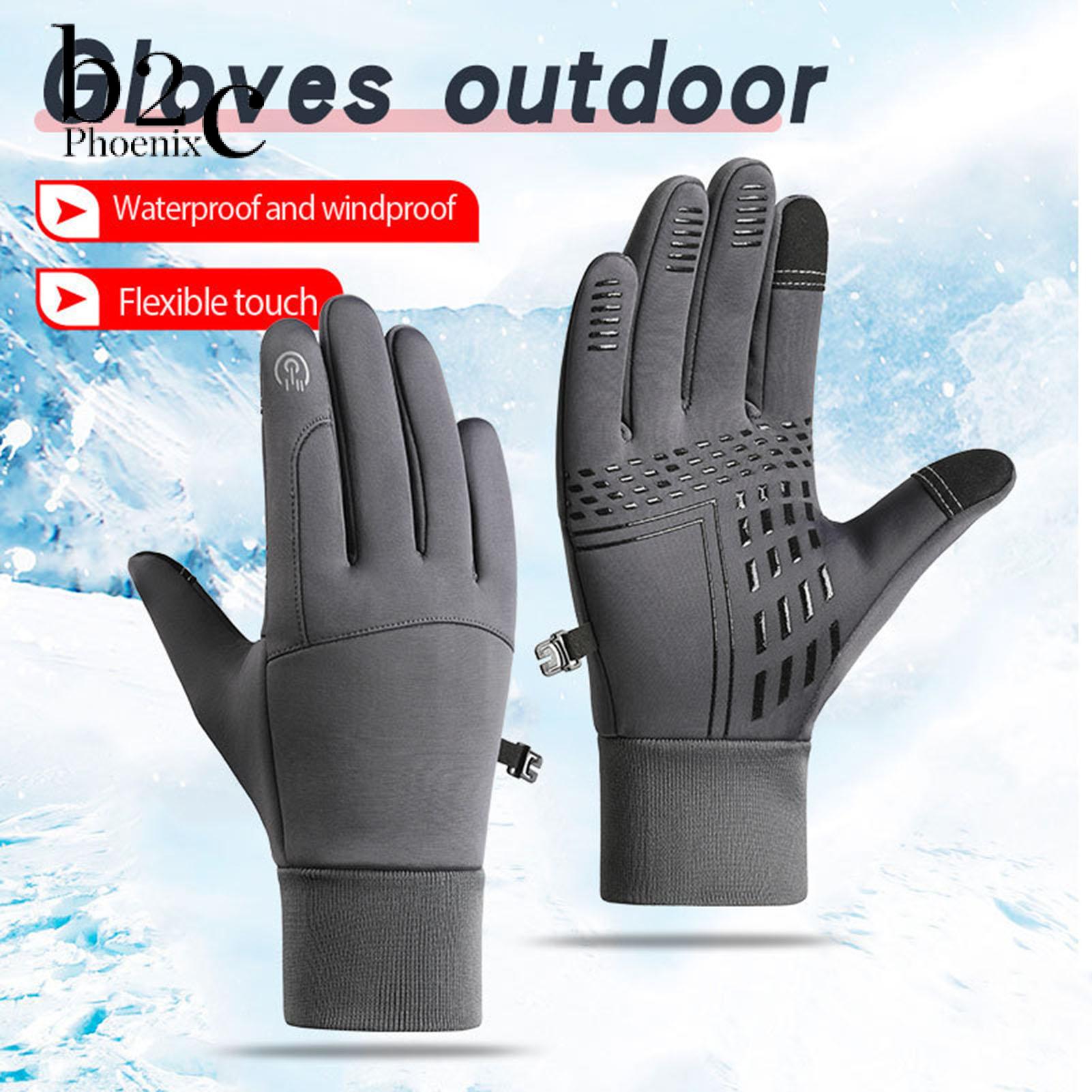 Phoenix B2C Touch Screen Heated Gloves Touchscreen Heated Gloves Waterproof Rechargeable Heated Gloves for Winter Skiing Cycling Touch Screen Silicone Palm Men Women ราคา 306 บาท*ส่งฟรี