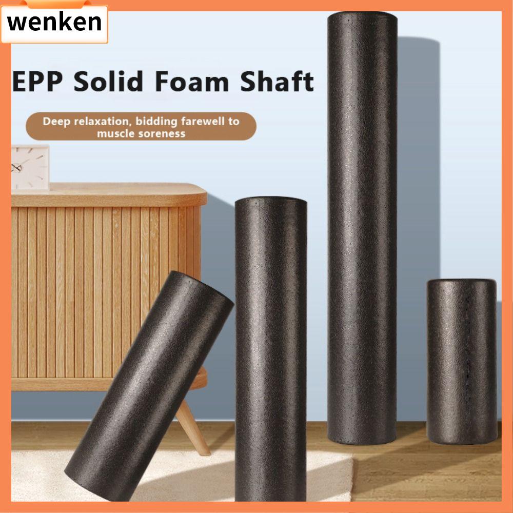 WENKEN Đen Con lăn bọt EPP Yoga Bọt mật độ cao Trục xốp đặc Con lăn bọt xốp đặc Bền bỉ Di động Cột Yoga Thực hành Yoga