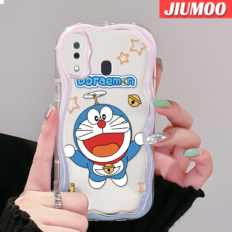 Jiumoo Ốp cho Samsung Galaxy A30 A20 A31 A32 m10s Ốp lưng hoạt hình dễ thương Ốp điện thoại trong su