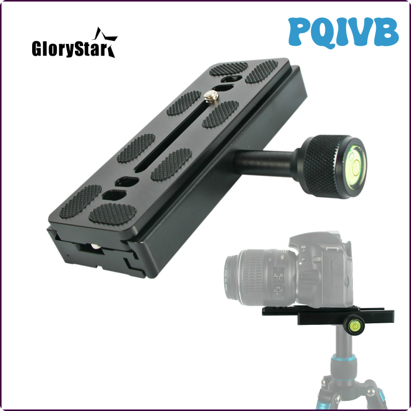 Pqivb Máy Ảnh Kẹp gắn biển số Dài Kẹp Tripod Tấm Adapter Telephono Ống Kính Kẹp Cho Arca Swiss Tấm T