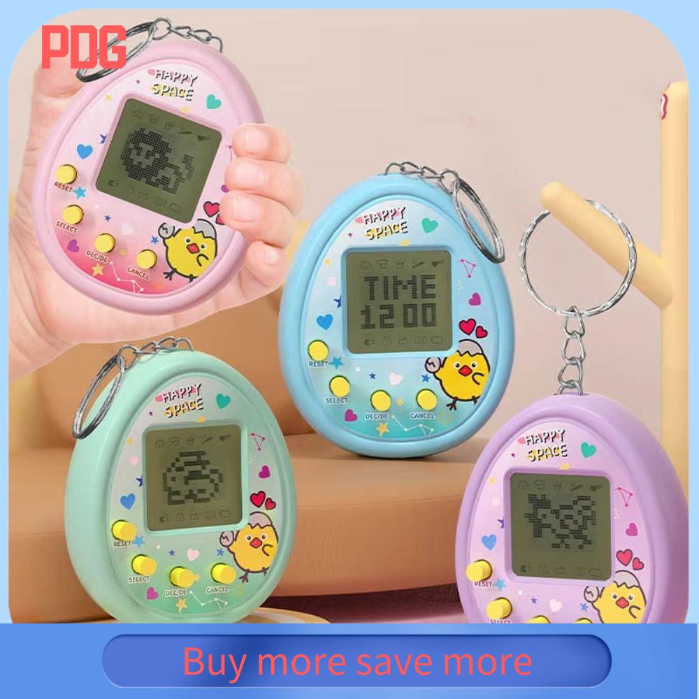 PDG Màn hình Pixel Trò chơi thú cưng điện tử Cầm tay Móc khóa Đồ chơi động vật kỹ thuật số ảo Hài hước Đồ chơi thú cưng tương tác Trẻ em
