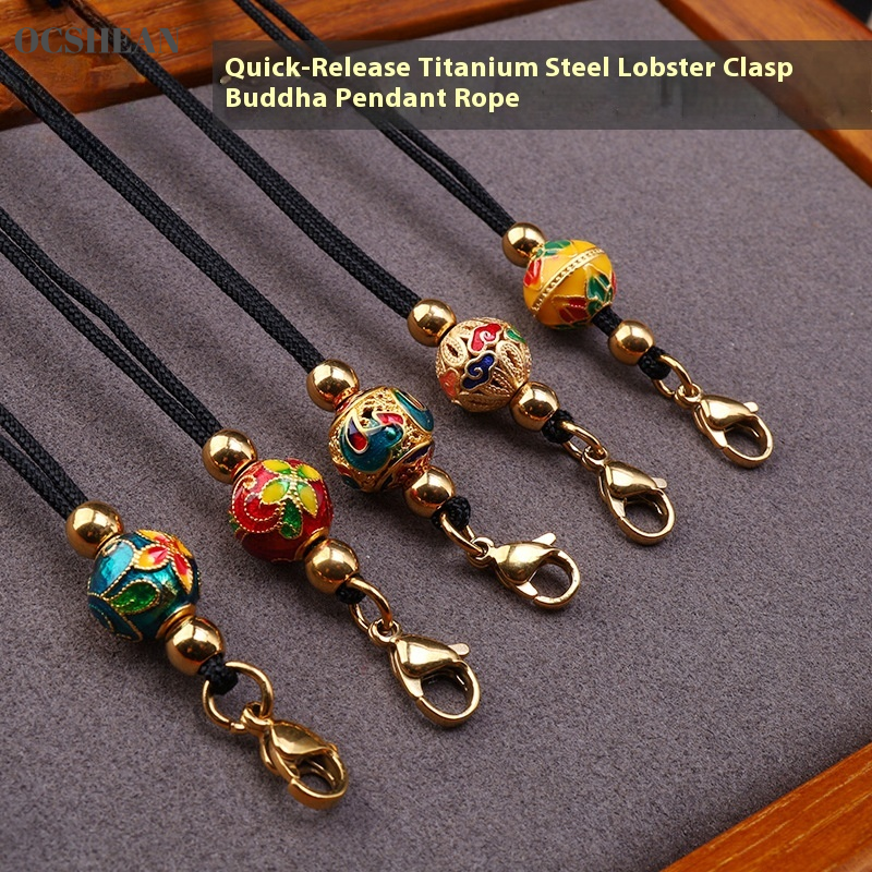 OCSHEAN simple titanium steel enamel accessories pendant rope ราคา 76 บาท*ส่งฟรี