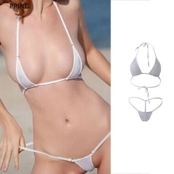 Bộ Đồ Bơi Bikini Lọt Khe Micro Lọt Khe Mini Phong Cách Brazil Gợi Cảm Cho Nữ