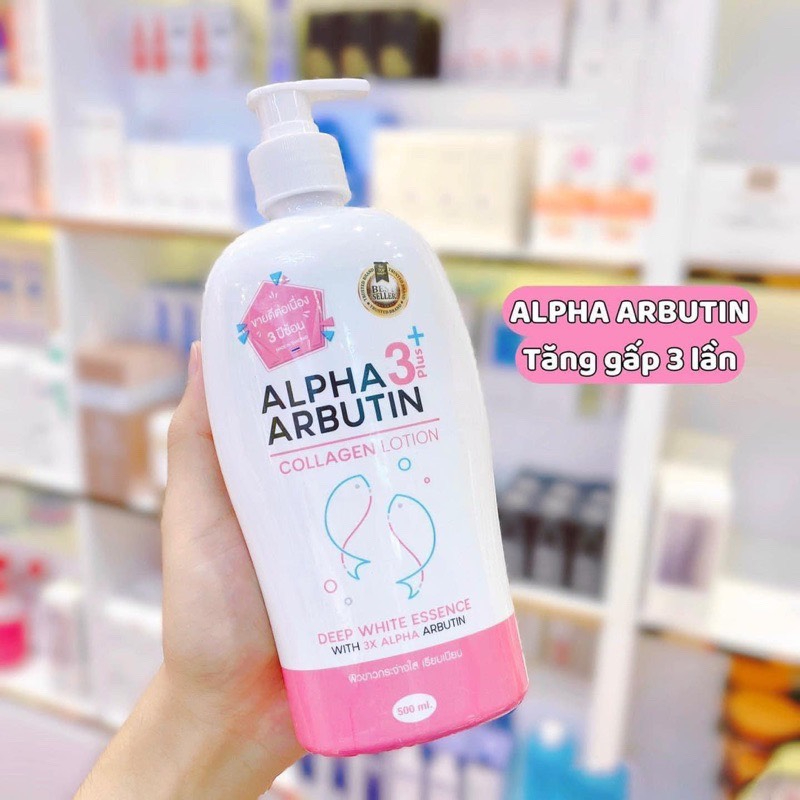 Kem body trắng da Alpha Arbutin sữa dưỡng thể kích trắng da từ 2-4 tone toàn thân  cấp ẩm bổ sung collagen chống lão hoá