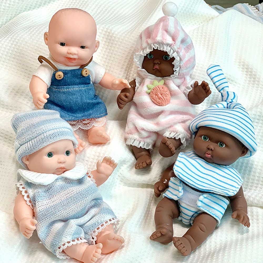 Langmengxuan 1 set 12cm búp bê tái sinh quần áo búp bê đồ ngủ mô phỏng em bé quà tặng trẻ em váy búp bê cọ quà sinh nhật