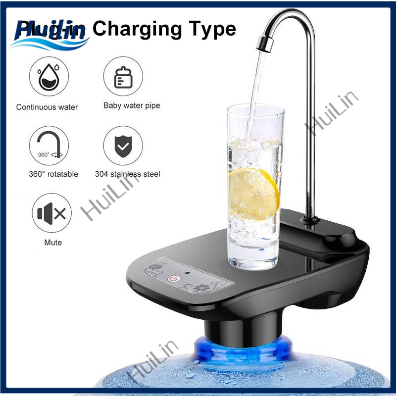 Electric Water Bottle Pump, Handy Wireless Electric Automatic Water Pump Bottle Filling Machine USB Rechargeable Water Pump