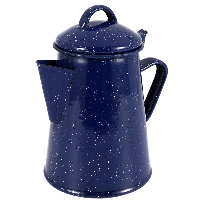 (YTIZ) 1.2L Enamel Coffee Pot Hand Tea Water Kettle Teapot Decor Starry Blue Teapot Cafe Tools