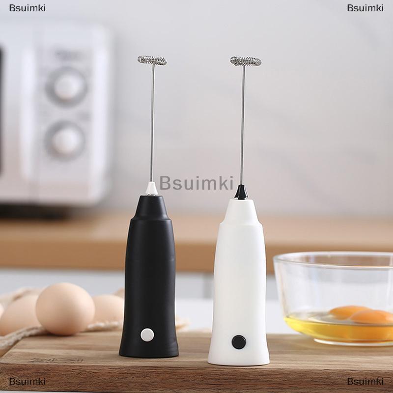 [COD] Bsuimki Xử lý điện khuấy sữa uống cà phê Whisk Mixer Egg Beater Frother foame