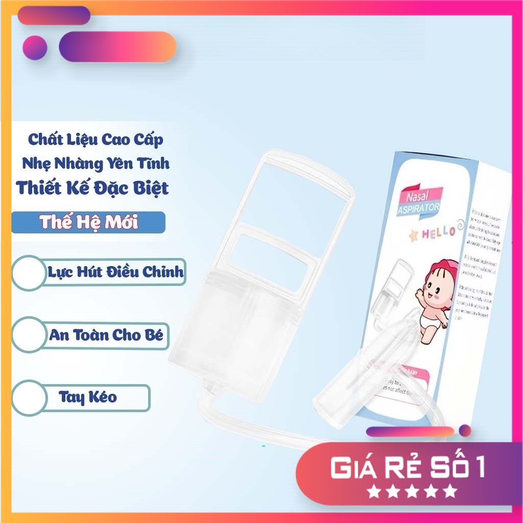 Dụng cụ hút mũi NASAL kéo tay thế hệ mới, chất liệu nhựa nguyên sinh, lực hút mạnh (tuantute2410)