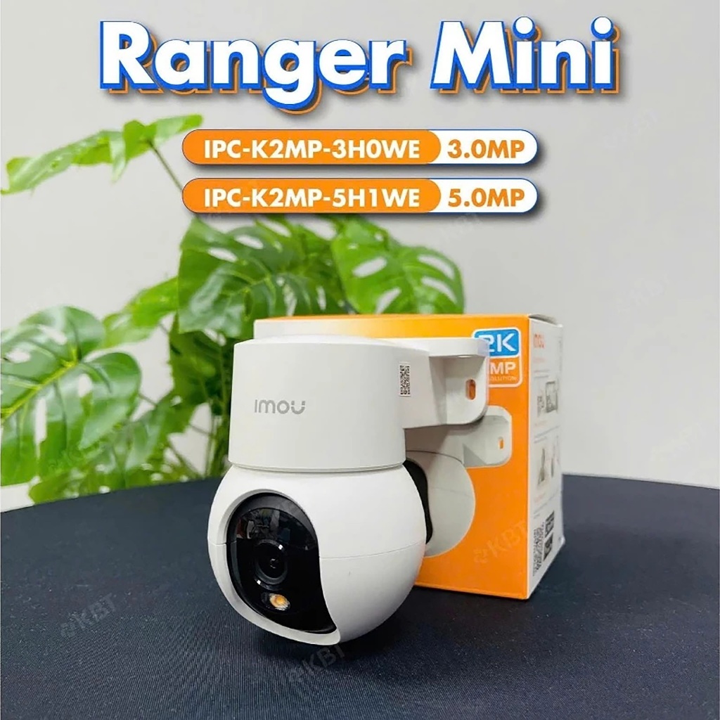 Camera Wifi IMOU Ranger Mini K2MP 3MP/5MP- Tích Hợp Chân Đế- Quay Quét 360 Độ- Có Màu Ban Đêm