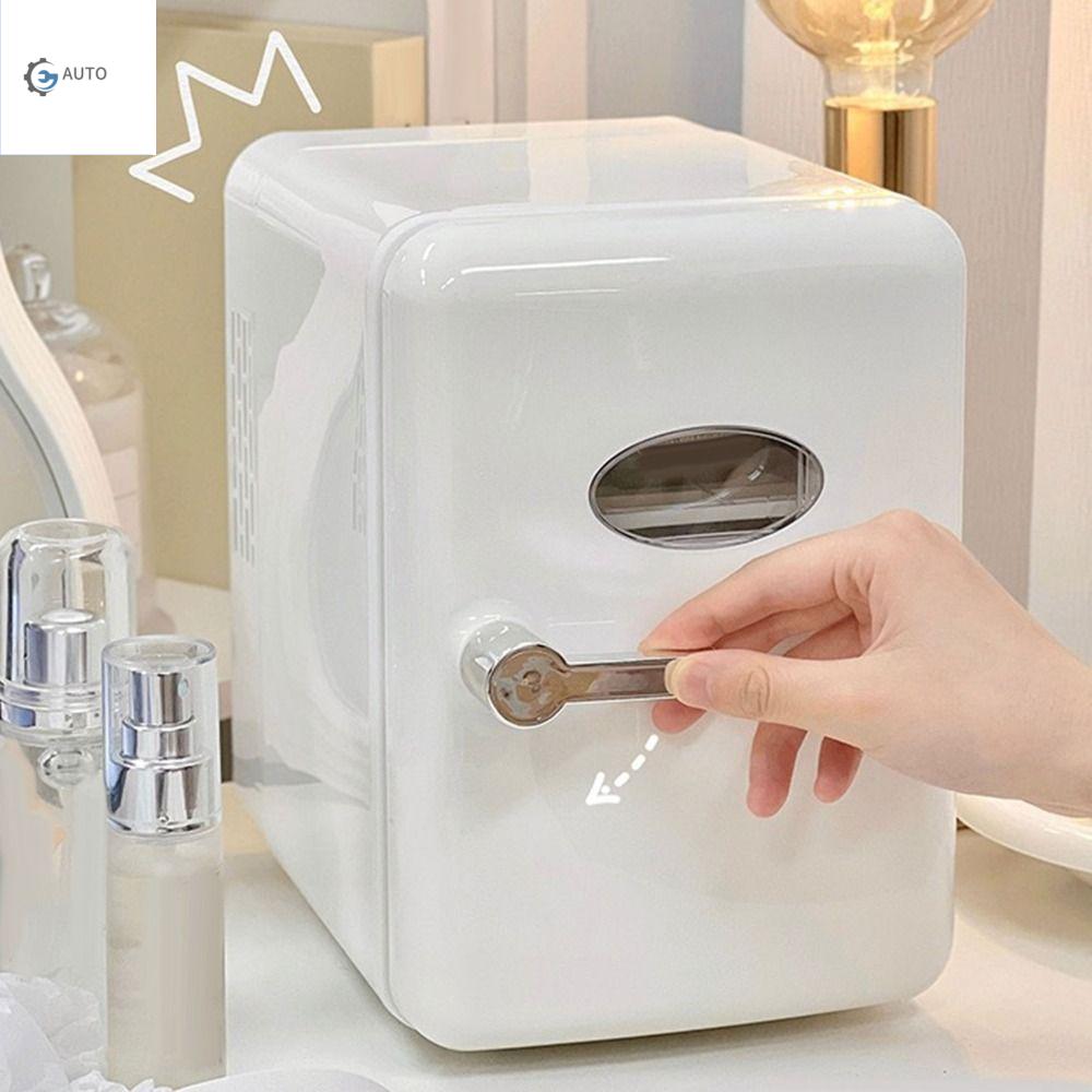 RD5BA7 Làm lạnh Tủ lạnh mini xe hơi 4L Nóng và lạnh 4L 6 lon Tủ lạnh mini 6 lon 4L Tủ lạnh mini Di động Tủ lạnh trang điểm 4L Xe tải