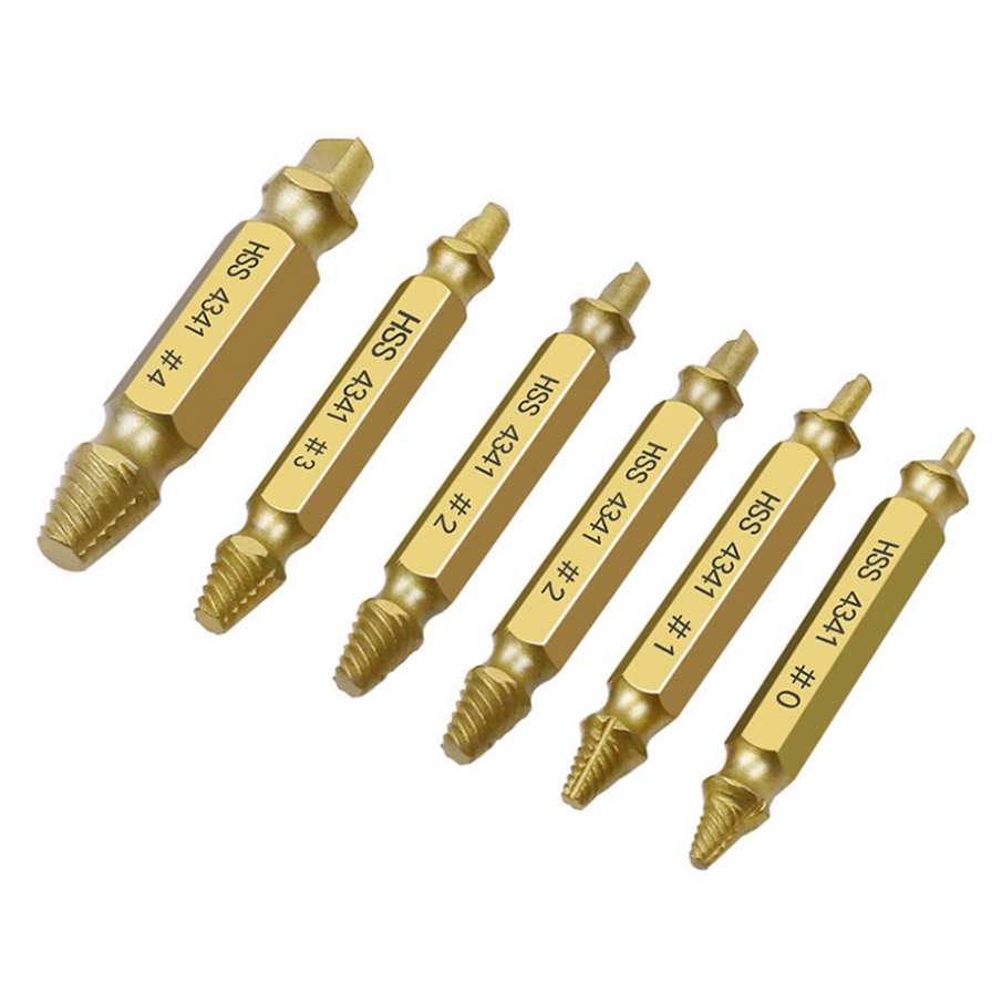 Bộ 6 mũi khoan tháo gỡ ốc vít bị hỏng chất lượng cao