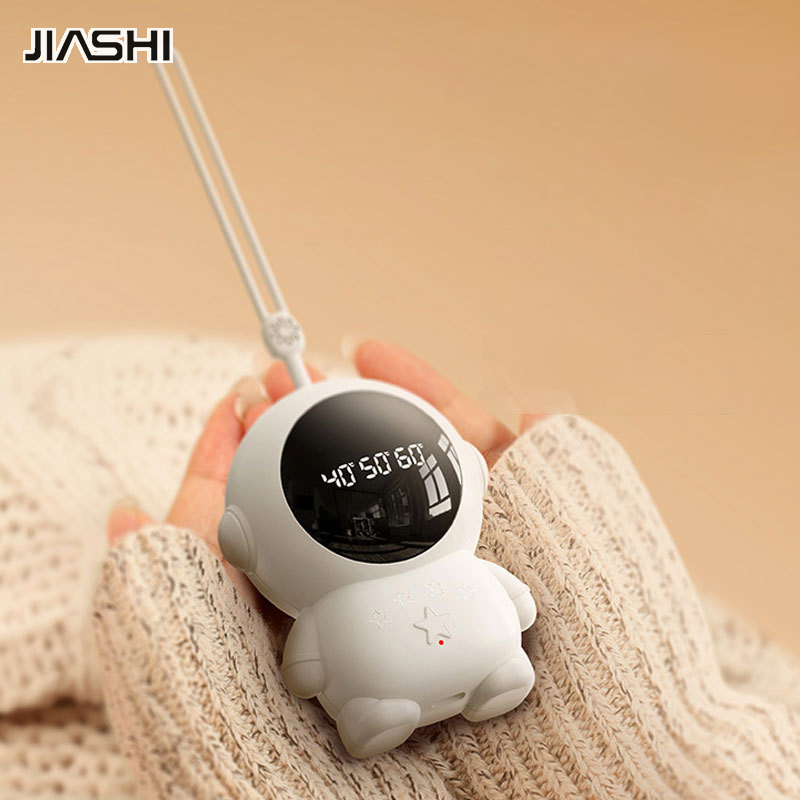 Jiashi Phi Hành Gia Làm Ấm Tay Màn hình hiển thị kỹ thuật số có thể sạc lại làm ấm tay di động USB mini Phi Hành Gia Làm Ấm Tay