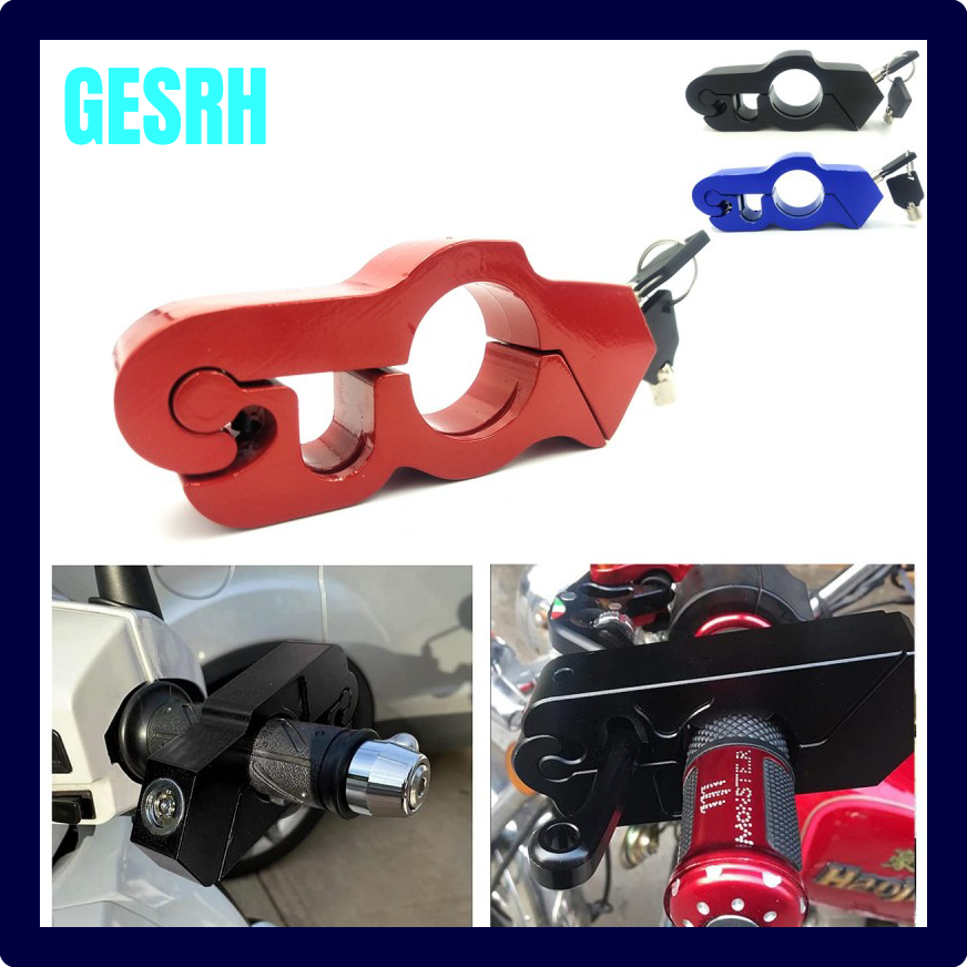 GESRH Motorrad Griffs chloss Sicherheit Sicherheit Lenker Mobil teil Verriegelung Fit Roller ATV Dirt Street Bikes Anti Diebstahl FDHRT