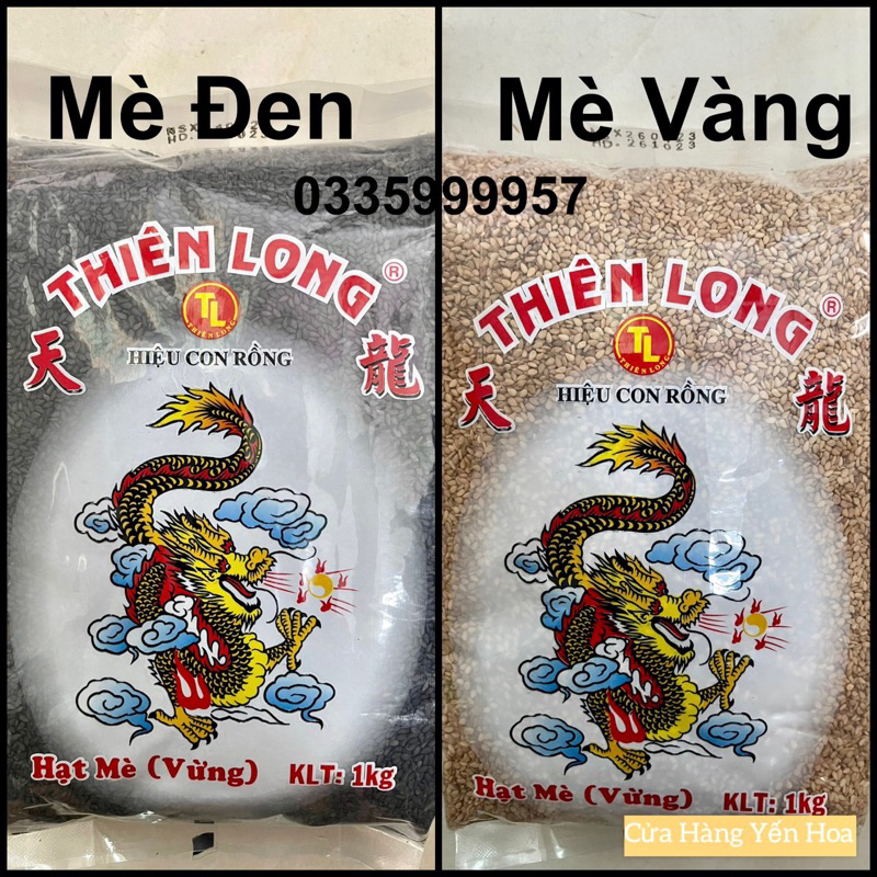 1kg hạt mè đen, mè vàng hiệu thiên long