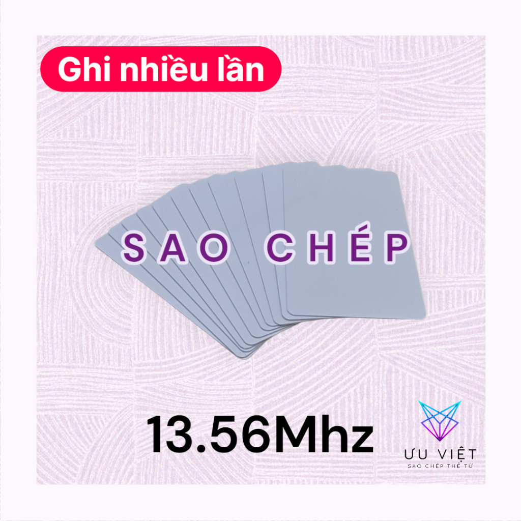 [Sao Chép Bằng Máy] Set 5/10 thẻ từ RFID tần số 13.56Mhz UID