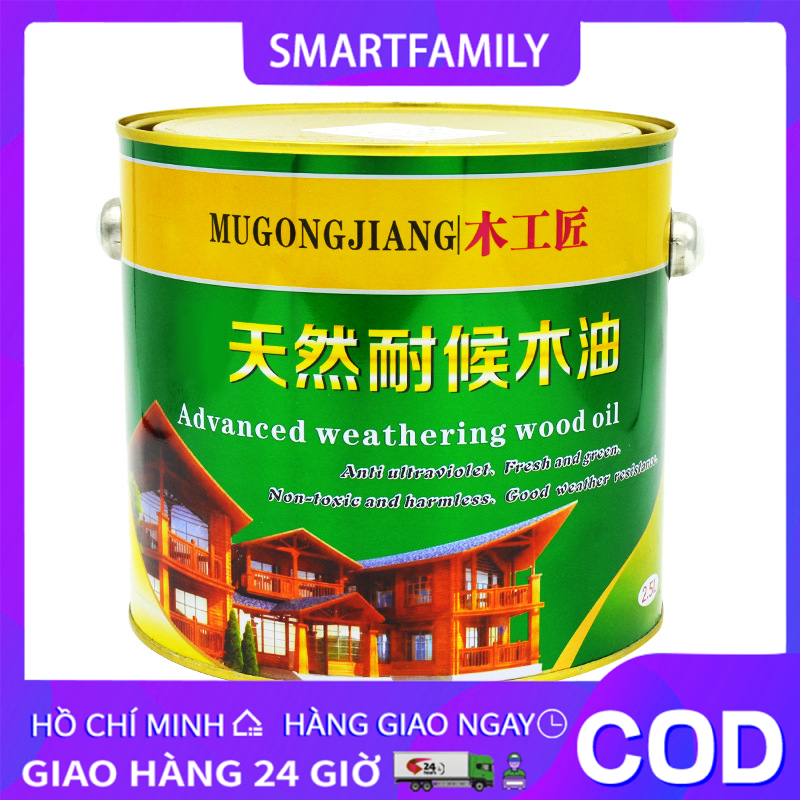 Sơn bóng cánh gián, sơn màu gỗ như mới chỉ cần dùng cọ, rất đẹp và dễ sơn, Bàn chải, băng keo, giấy nhám miễn phí