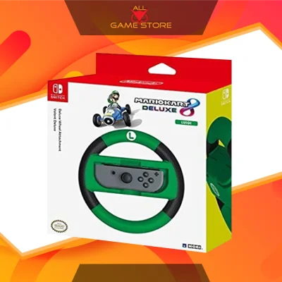 HORI Nintendo Switch Mario Kart 8 Deluxe Luigi Racing Wheel (NSW-055U)