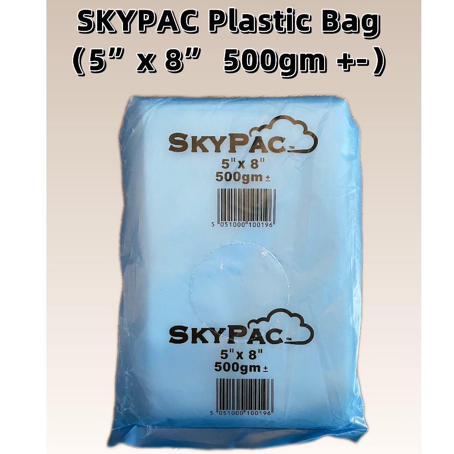 SKYPAC (5”x8” 500gm) Plastic Bag