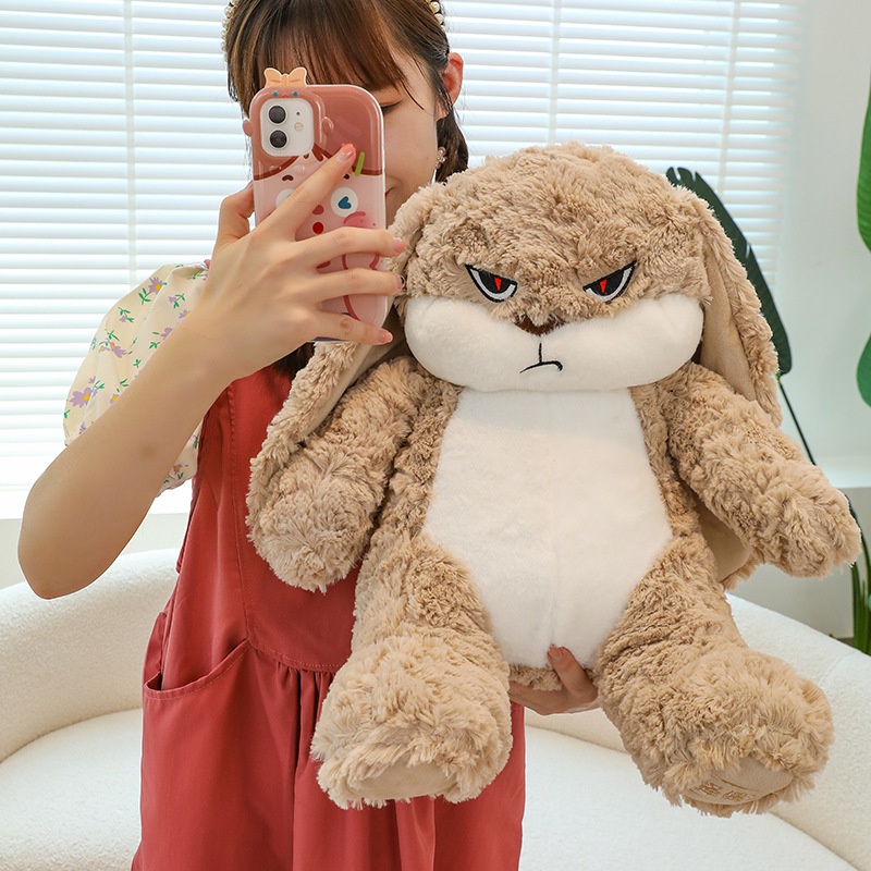 Thỏ nhồi bông đáng yêu trang trí phòng bé