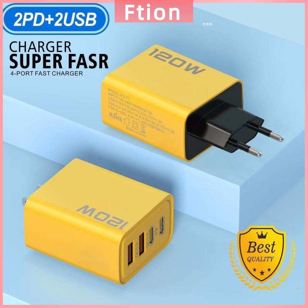 FTION 2 Type-C Bộ chuyển đổi đa cổng 2 USB Phích cắm chuẩn Châu Âu/Phích cắm chuẩn Mỹ Sạc di động Đa giao diện Đầu Sạc Thông Minh