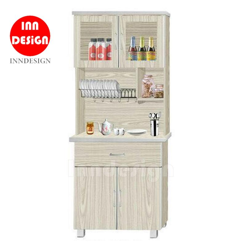 Don 2 Doors Stove Kitchen Cabinet + Top Storage (with Ceramic Tiles Top)