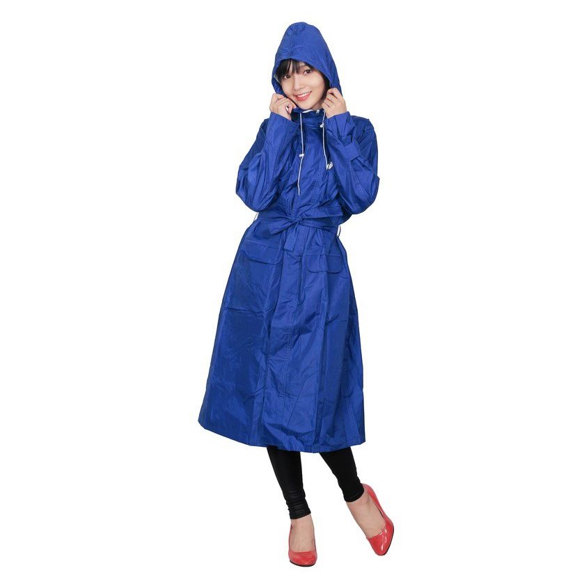 Áo mưa măng tô nữ Sơn Thủy - áo mangto thời trang cao cấp đi mưa K19