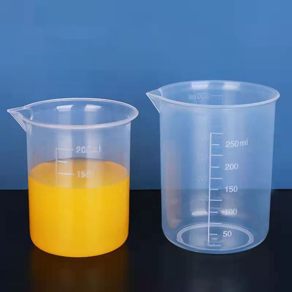 Feifan 50/100/150/200/250/500/1000ml Trọng lượng nhẹ nhựa cho phòng thí nghiệm nhà bếp thử nghiệm Stackable dày xi lanh tiêu chuẩn trộn ly cốc đo lường cốc