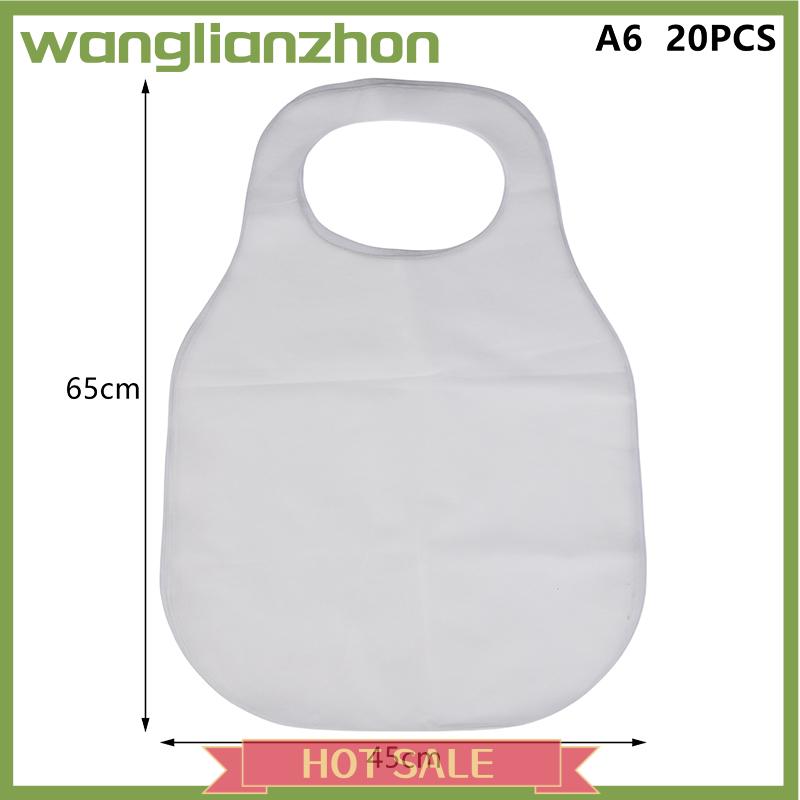wanglianzhon 10 20Pcs Disposable Apron Hotpot Oil-proof Anti-fouling Adults Bib Portable Cleaning Cooking Non-woven Waterproof Apron