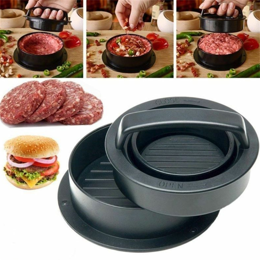 Everwarm không dính bánh hamburger Khuôn làm thịt Báo Chí dầu hấp thụ giấy thịt bò ăn chay thịt Hamburger Máy ép