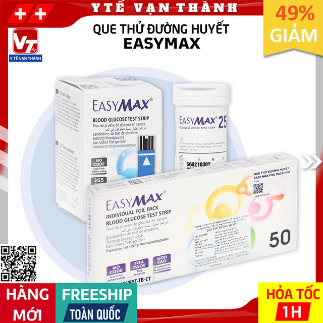 Que Thử Đường Huyết EasyMax Easy Max Date Xa -VT0761 - Y Tế Vạn Thành