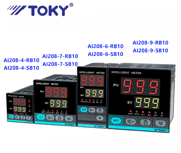 Bộ Điều Khiển Nhiệt Độ AI208X - AI208-4-RC10 Thay Thế cho AI208-4-RB10/AI208-7-RB10/AI208-6-RB10/SB10 - TOKY | Dòng AI208 Series Đã Ngừng Sản Xuất