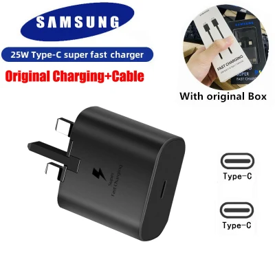Samsung Charger Super Fast Charging 25W PD USB Type C to Type C cable Adapter USB-C to USB-C Cable For S20 Ultra S20+ S21 Plus Note 10 10+ Note20 A90 A80 A70 A71 Samsung 45WCharger