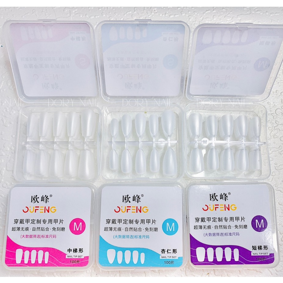 Móng úp form mới siêu mỏng làm nailbox 3 size