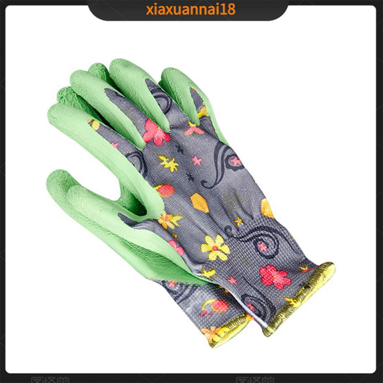 xiaxuannai Reliable Labor Protection Gloves Thorn-resistant Gardening Gloves Floral Waterproof Gardening Gloves Anti-puncture Anti-slip Protection for Home Gardeners Perfect Gift for Mother or Wife