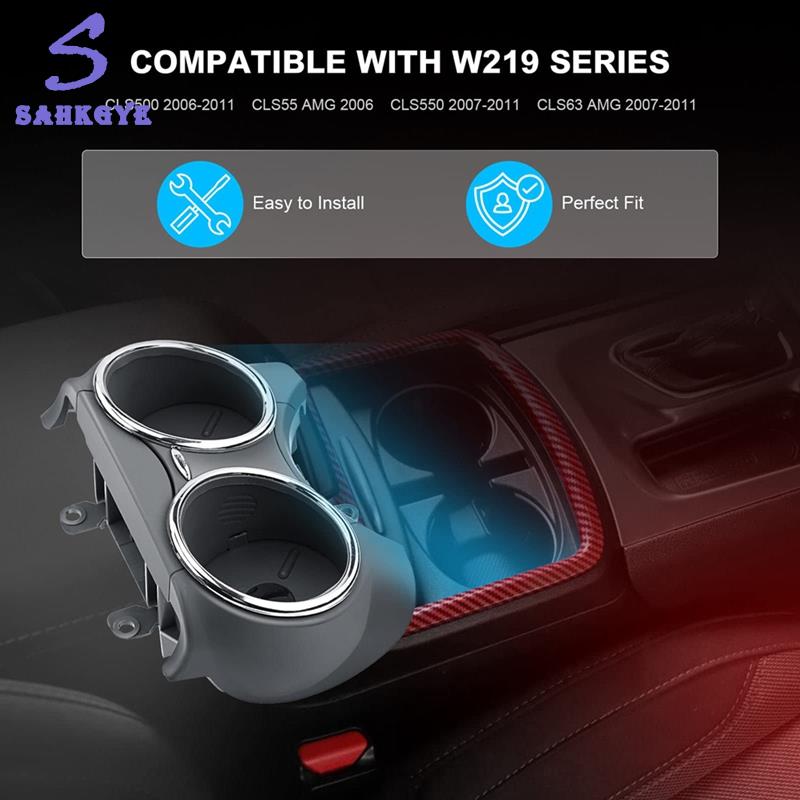 greatbuy666-21968004148K67 Car Dual Cup Holder Drink Cup Holder for C219 CLS55 CLS63 2006-2011 ราคา 1,907 บาท*ส่งฟรี