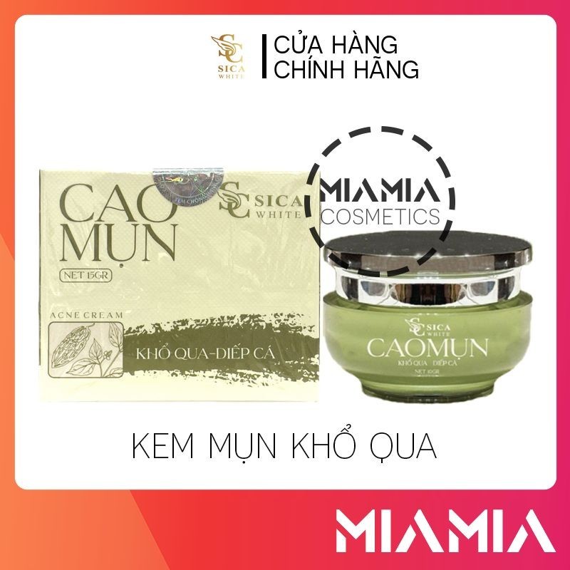 Kem face cao mụn sica white chính hãng chiết xuất khổ qua diếp cá