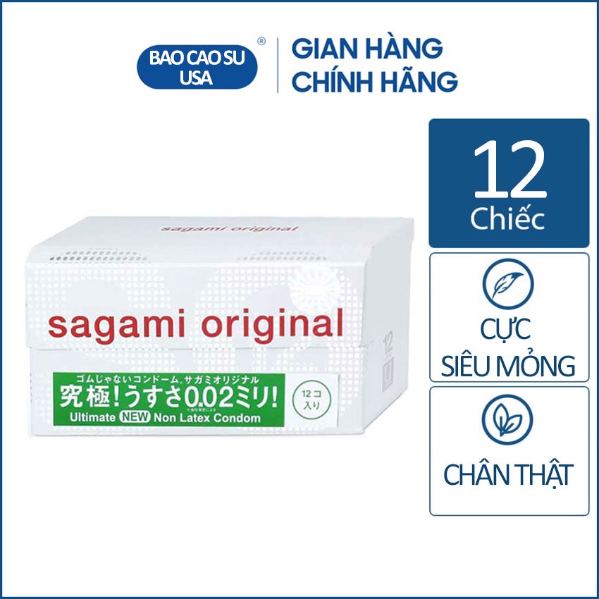 Bao cao su cực siêu mỏng Sagami Original 0.02