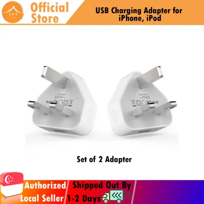 Charger Plug Adapter For iPhone iPod USB Charger UK 3Pin USB AC Mains Power Wall