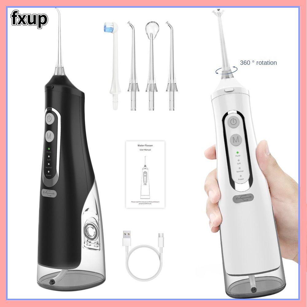 FXUP Portable Dental Scaler 4 Mode USB Rechargeable Electric Teeth Cleaner