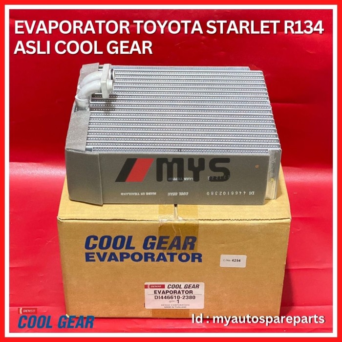 Evaporator Cooling AC Mobil Toyota Starlet R134 DENSO COOL GEAR Giá 737,000 Đồng*Miễn phí vận chuyển