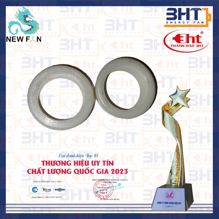 Sơ Mi Nhựa PA Cho Quạt - vòng đệm bạc đạn 608 (ko cần phải mài khi gắn như sơ mi nhôm)